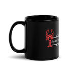 Caddo River Clothing Co. Suckin' Heads & Slangin' Lead Black Glossy Mug
