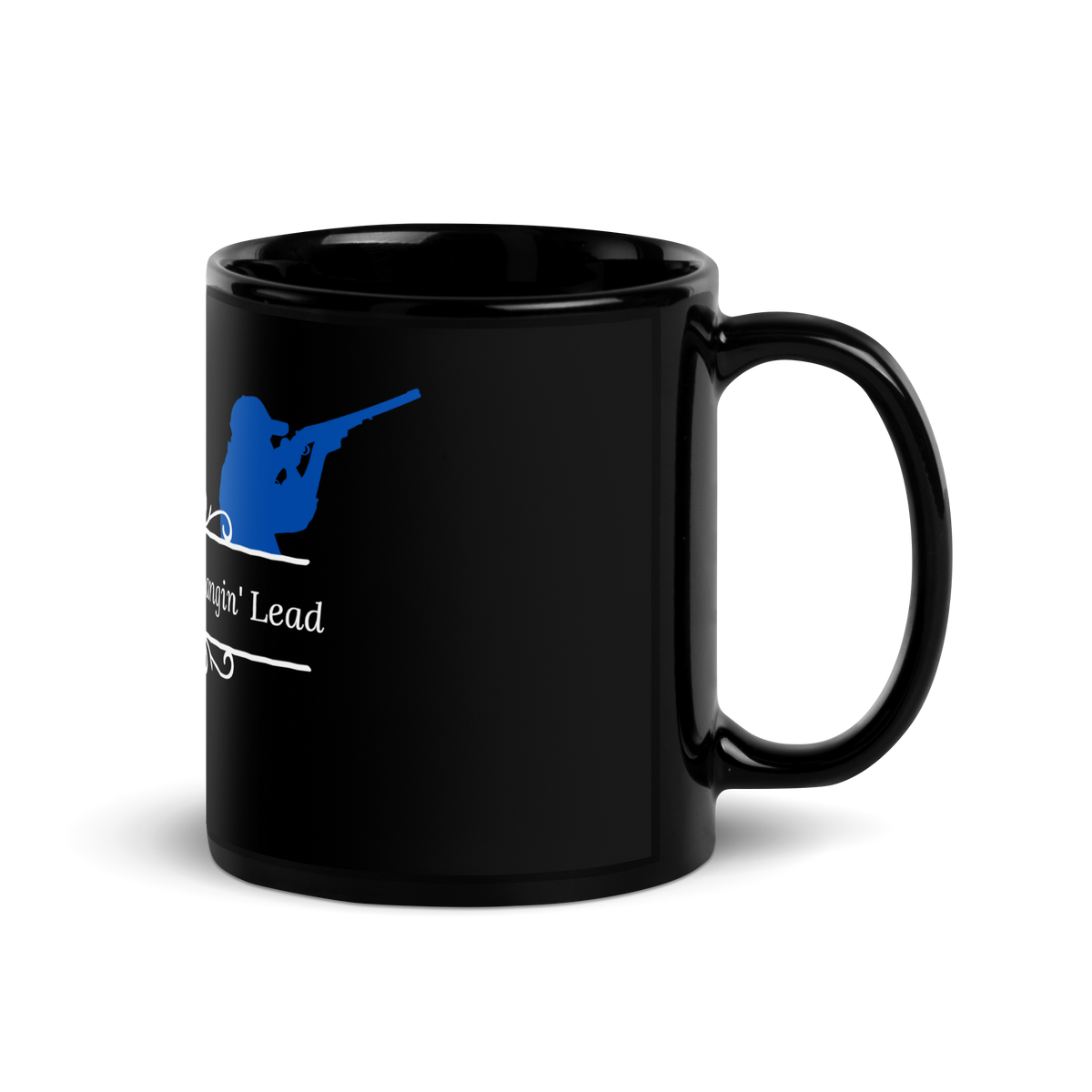 Caddo River Clothing Co. Suckin' Heads & Slangin' Lead Black Glossy Mug